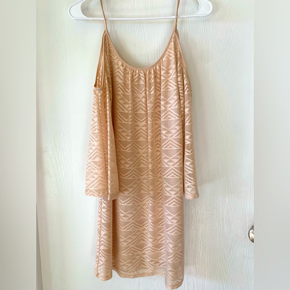 Charlotte Russe cold shoulder print dress